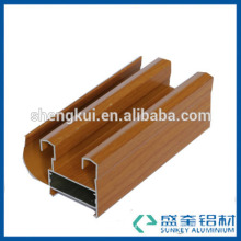 wooden aluminium section
